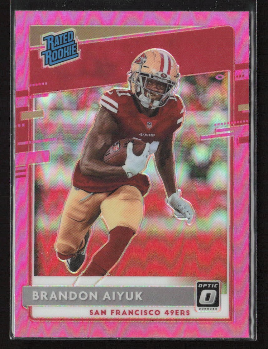 Brandon Aiyuk 2020 Donruss Optic #169 Pink San Francisco 49ers