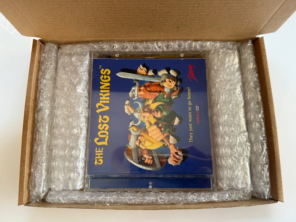 The Lost Vikings Amiga CD32 - UK PAL VGC CIB - High Quality Packing - Tracked - Image 3 of 4