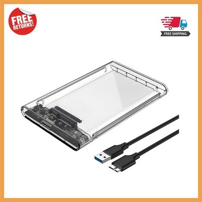 Tool-Free 2.5 Inch External Hard Drive Enclosure - Protective & Portable Case