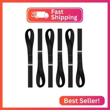 Soft Loop Tie Down Straps - 1,500 Load Capacity & 4,500 Lbs Breaking Strength - 