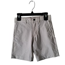 NWOT Crewcuts J. Crew Active Gramercy Tech Chino Shorts Light Stone Boys Size 6