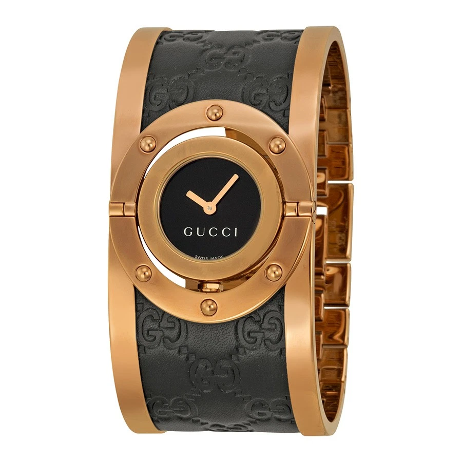 Montre pour femme Gucci Twirl bicolore en acier inoxydable   YA112438