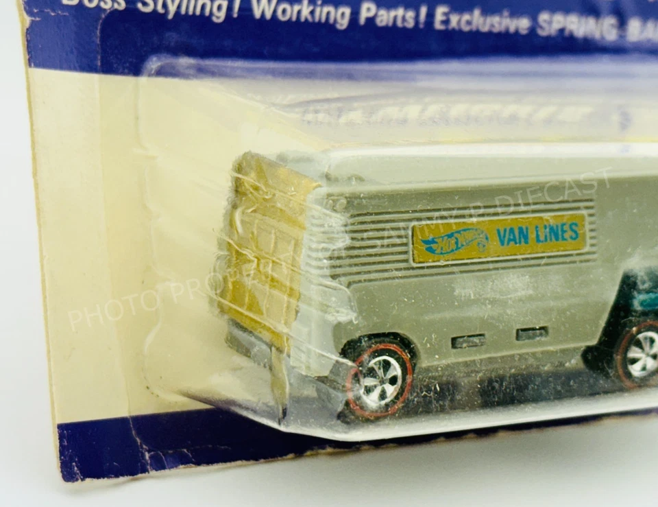 Hot Wheels Redline MOVING VAN Aqua Dark Int Heavyweights ¡NUEVA EN BLÍSTER!!! Foto 3 de 4