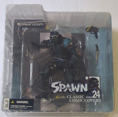 Spawn Classic Comic Covers Series 24 Action Figure Boxed with Gun & Knife