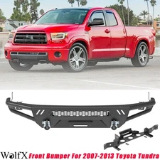 Front Bumper For 2007-2013 Toyota Tundra Durable Front Bumper w/Winch Plate