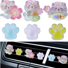 Air Freshener Vent Clips, 6Pcs Paw Decorative Vent Clips for Car, Car Air Condit