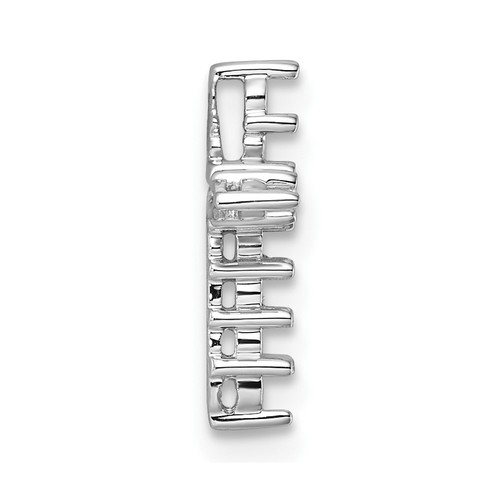 14k White Gold Diamond Cross Pendant Mounting Bracelet Necklace - Picture 2 of 4