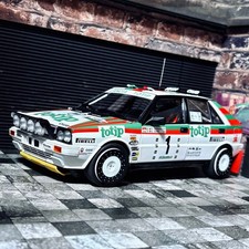 1 18 Kyosho Lancia Delta HF 4WD Team totip 1987 Rally Targa Florio winner