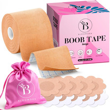 Boob Tape for Large Breasts - Invisible Lift for Women   Breast Lift Tape with S