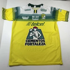Club Leon FC Soccer Jersey Mens L Telcel Cementos Fortaleza Mexico Caliente
