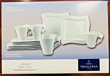 Villeroy Boch New Wave Collection Premium Porcelain Set - 12 Piece Set