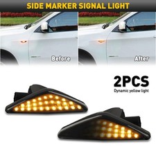 Amber Dynamic LED Side Marker Light For 2011 2012 2013-2014 BMW X3 SUV F25