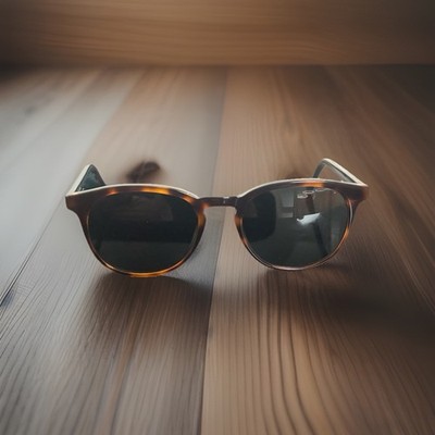 Felix  Gray Sunglasses Women  Tortoise Shell  Gold Metal Accents Classic Retro