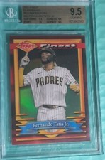 2021 Topps Finest Flashbacks Fernando Tatis Jr  Red Refractor  1/5  BGS 9.5