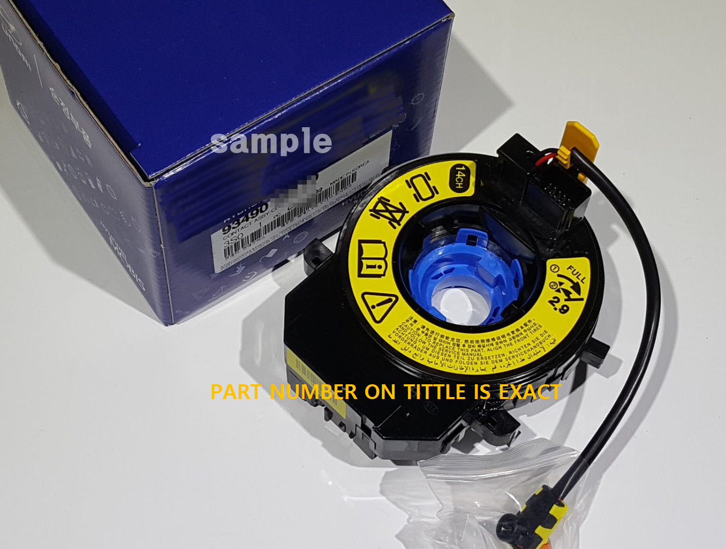 CONTACT ASSY-CLOCK SPRING 93490A9210 FOR CARNIVAL 2016-2018 | eBay