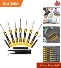 Professional Torx Screwdriver Set - Precision Repair Kit - Yellow - 12 Pieces