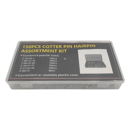 Cotter Pin Assortment 150Pcs Set Grab Split Fixings Securing Lock Pins Kit OZ - Picture 10 of 10
