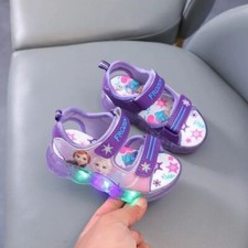 LED Mädchen Elsa Prinzessin Glow Schuhe Leuc...