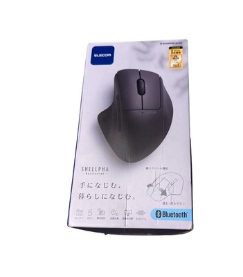 ELECOM Bluetooth Mouse Ergonomic Shape, Silent Click, 2000 DPI