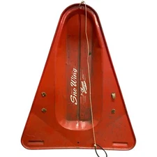 Vintage Sno Wing Blazon Red Metal Triangle Shaped Snow Sled Classic Snow Sport
