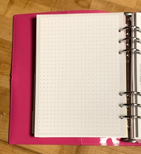 Dot Grid Two Sided Dashboard for use with Filofax A5 - Picture 2 of 3