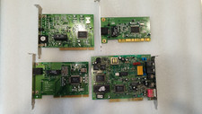 modem cards lot 4 pieces 3 isdn  1 56k
