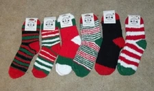 NWT 1 Pair Fuzzy Fluffy Socks  Christmas by Yacht & Smith New