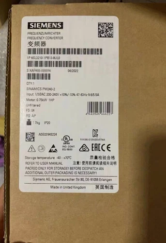 6SL3 210-1PB13-8UL0 New SIEMENS 6SL3210-1PB13-8UL0 P0wer M0dules G120 PM240-2-