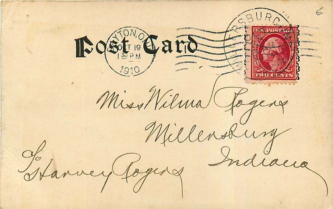 Postcard Post Office, Dayton, Ohio used in 1910 eBay