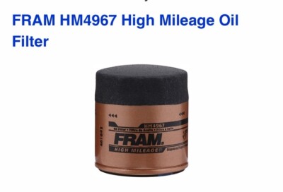 FRAM HM4967 Oil Filter Spin On High Mileage w/ TRT Additive Gel