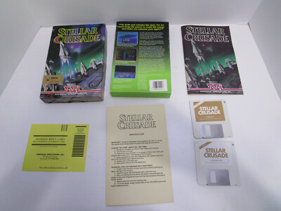STELLAR CRUSADE FOR AMIGA COMMODORE GAME BY SSI TESTED AND WORKING