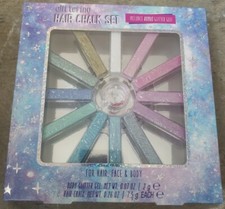 Glittering Hair Chalk Set 12 colors for Hair, Face Body Glitter Gel