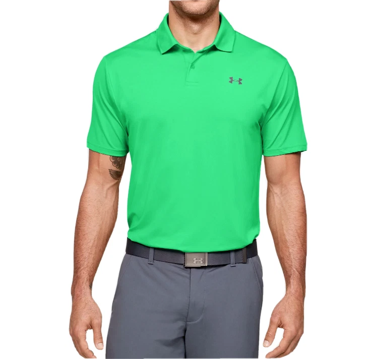 Green under armour golf shirt deals