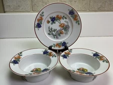 Rosenthal Indian Tree Two Flat Bouillon Cups and One Saucer