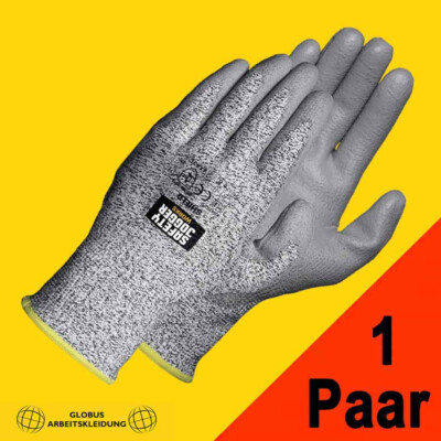 1 Paar Schnittschutzhandschuhe Arbeitshandschuhe SJ SHIELD grau (Größe 11)