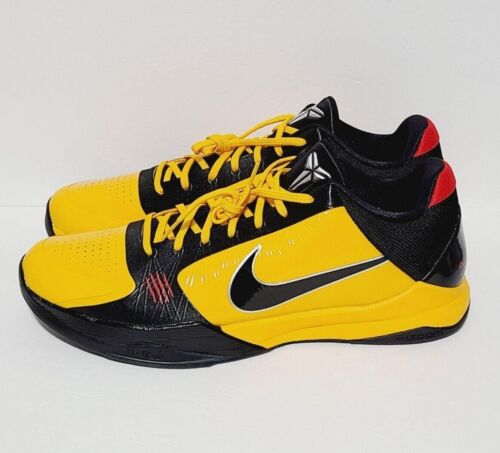 Nike Kobe 5 Protro Bruce Lee Basketball Shoes CD4991-700 Size 18 Black Yellow