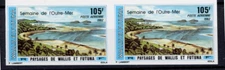 Colonial Progress  French Wallis & Futuna Isl Mint Inperf Pair 1982 105 FR.x2