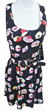 Girls Youth Large Trixxi Tank Knee Length Dress Belted  Floral