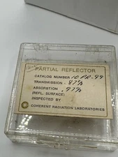 Vintage College Lab Pull, Coherent Radiation Laboratories Laser Lense 87% 1 3/4"