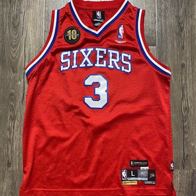 NBA Reebok アイバーソン 76ers ユニフォーム XL 2002-06 PHILADELPHIA 76ERS IVERSON #3 REEBOK JERSEY