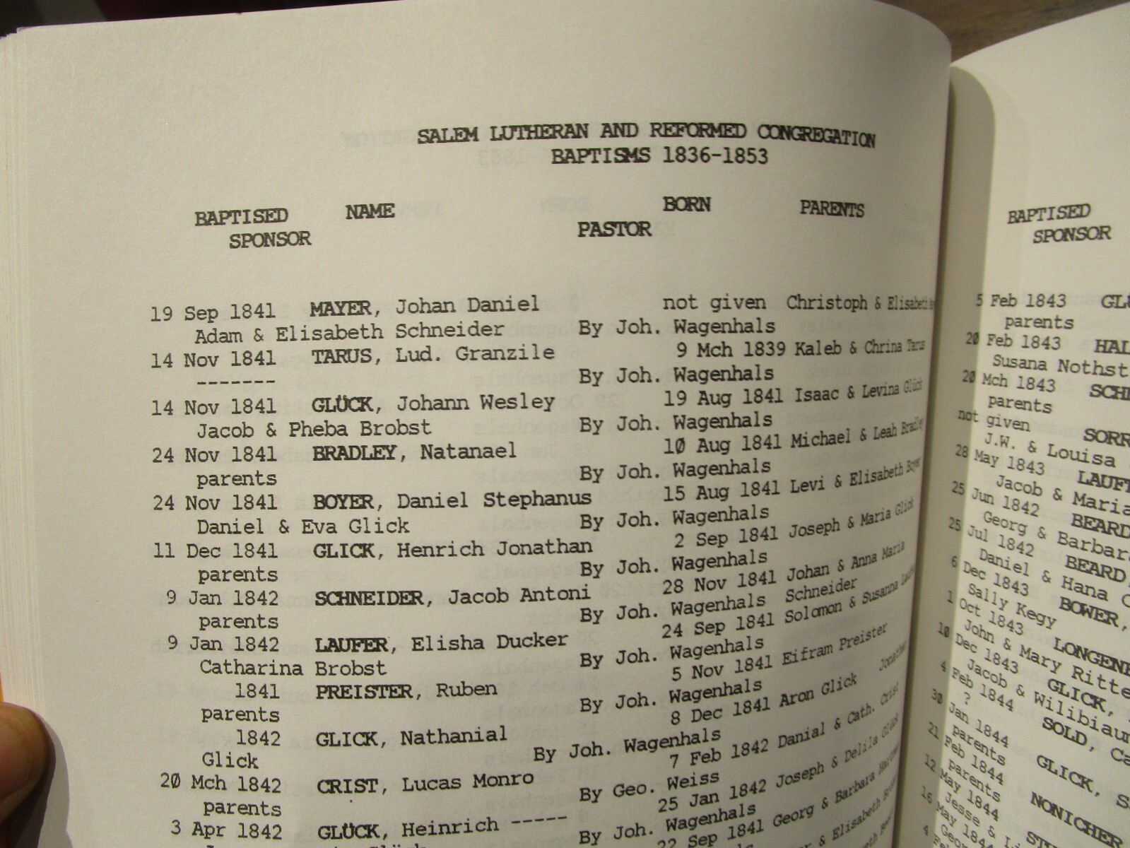 Lithopolis Fairfield County Ohio Glick Salem Brick Church Genealogy