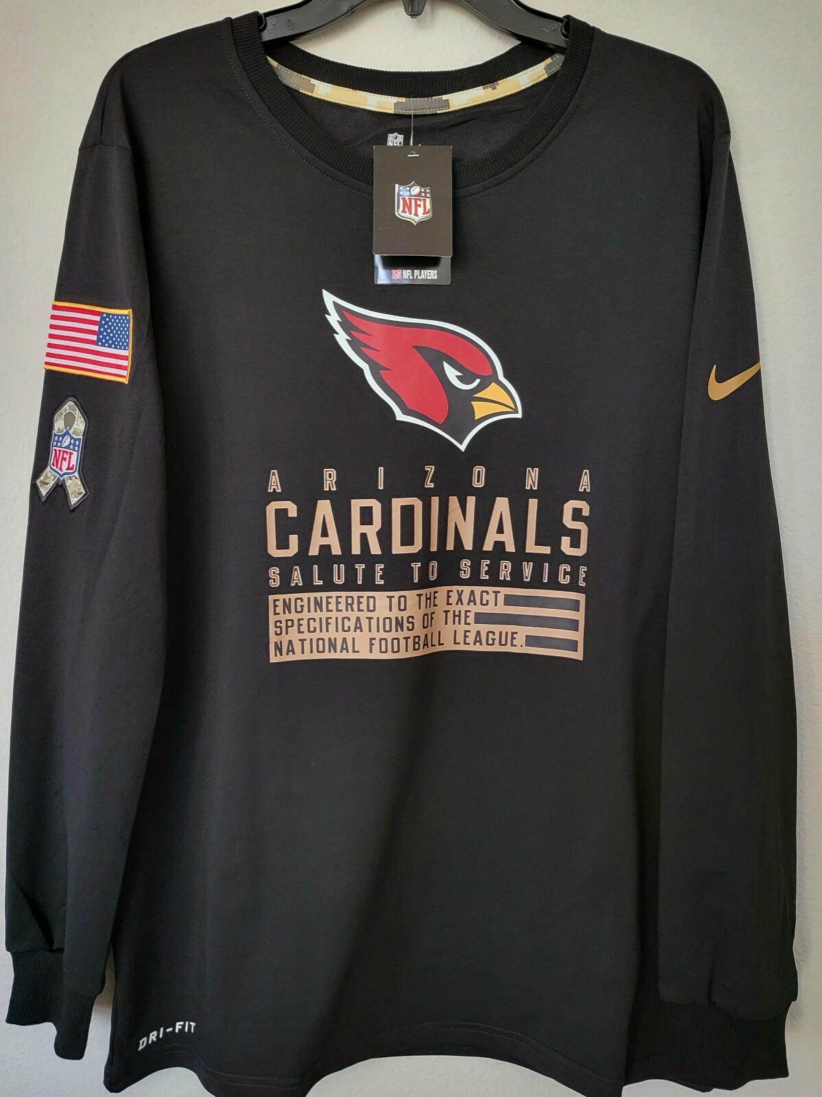 arizona cardinals salute to service t shirt