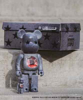 Figure BE@RBRICK atmos x STAPLE TYPE-5 100% & 400% Toy Bearbrick