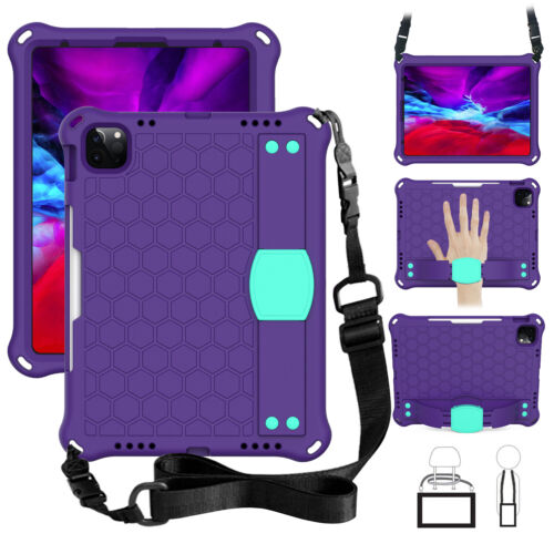 For iPad 10th Generation 10.9-inch 2022 Silicone Stand Case + Shoulder Strap - Picture 31 of 66
