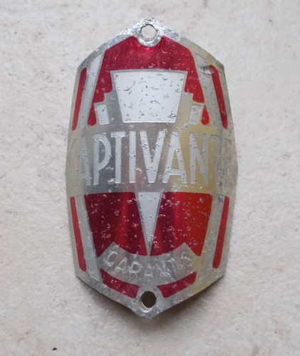 Plaque De Tête De Vélo Ancienne Cycles K France - Badge De Vélo Vintage