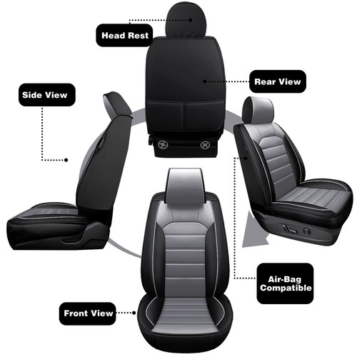 For Honda CR-V CRV 5 Seat Full Set Car Seat Covers Leather Front Rear Protectors - Picture 75 of 142