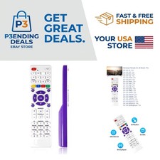 Universal Replacement Remote for 20 TV Brands - Easy Setup  Ergonomic Design