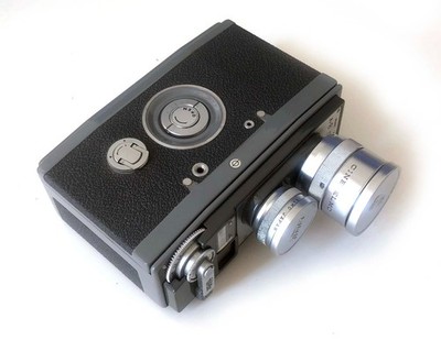 フィルムカメラ ELMO8mmEDITOR Japan ELMO 16mm Turret Movie camera with 1.8/25mm and 1.8/10mm
