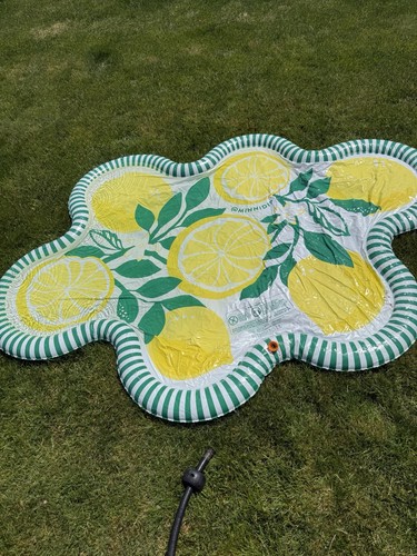 MINNIDIP STRIPED LIMONE SPLASH PAD SPRINKLER - Green Stripe & Lemon