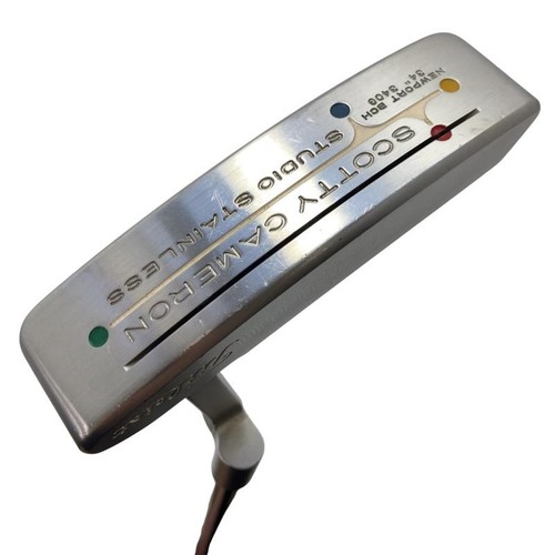 SCOTTY CAMERON STUDIO STAINLESS NEWPORT BEACH 340G 34in Putter RH With H/C